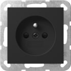 GIRA - Steckd. Erdstift + SH System 55 Schwarz m