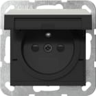 GIRA - Steckd. Erdstift KD + SH System 55 Edelstahl