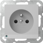 GIRA - Steckd. Erdstift LED-Leuchte + SH System 55 Grau m