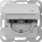 GIRA - SCHUKO-Steckd. KD Kontroll + SH System 55 Grau m