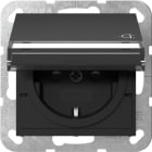 GIRA - SCHUKO-Steckd. KD BSF + SH System 55 Schwarz m