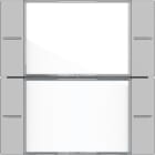 GIRA - Wippenset 2f Beschriftungsfeld Tastsensor 4 System 55 Klar/Grau matt