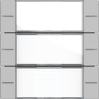GIRA - Wippenset 3f Beschriftungsfeld Tastsensor 4 System 55 Klar/Grau matt