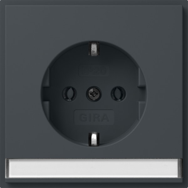 GIRA - SCHUKO-Steckd. BSF + SH (IP20) Gira TX_44 Anthrazit