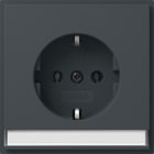 GIRA - SCHUKO-Steckd. BSF + SH (IP20) Gira TX_44 Anthrazit