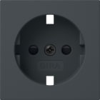 GIRA - Abd. SCHUKO-Steckd. SH System 55 Anthrazit
