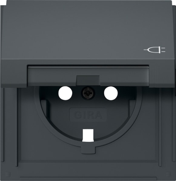 GIRA - Abd. SCHUKO-Steckd. KD Gira TX_44 Anthrazit