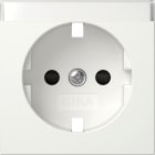 GIRA - Abd. SCHUKO-Steckd. BSF + SH System 55 Reinweiß