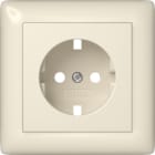 GIRA - Abd. SCHUKO-Steckd. Vollpl. System 55 Cremeweiß