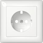 GIRA - Abd. SCHUKO-Steckd. Vollpl. System 55 Reinweiß
