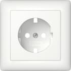 GIRA - Abd. SCHUKO-Steckd. Vollpl. System 55 Reinweiß m