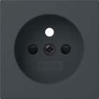 GIRA - Abd. Steckd. Erdstift SH System 55 Anthrazit