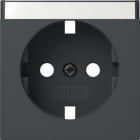 GIRA - Abd. SCHUKO-Steckd. BSF System 55 Anthrazit