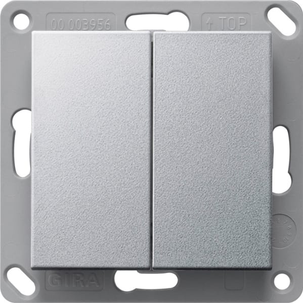 GIRA - RF Wandsender 2f KNX System 55 Farbe Alu