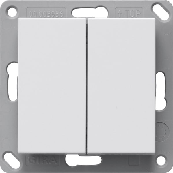 GIRA - RF Wandsender 2f KNX System 55 Reinweiß matt
