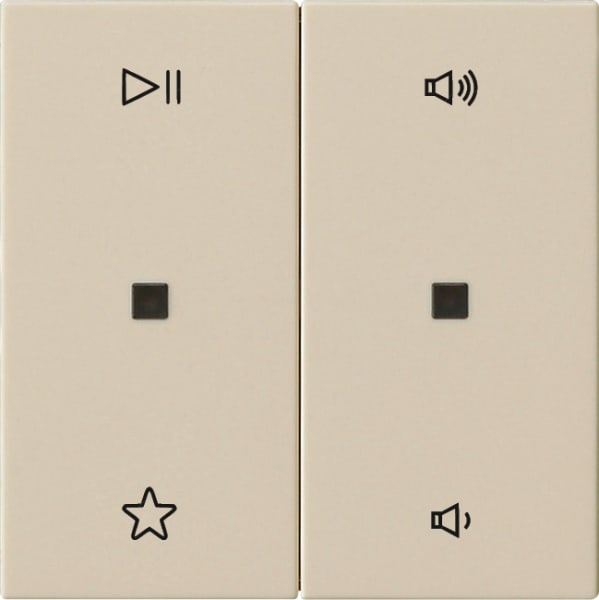 GIRA - Wippe 2f Audiostrg System 55 Cremeweiß