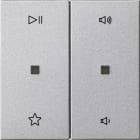GIRA - Wippe 2f Audiostrg System 55 F Alu