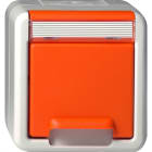 GIRA - SCHUKO-Steckd. KD + BSF WG AP Orange