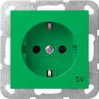 GIRA - SCHUKO-Steckd. SH SV System 55 Grün