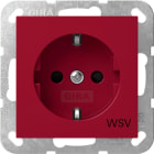 GIRA - SCHUKO-Steckd. SH WSV System 55 Rot
