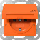 GIRA - SCHUKO-Steckd. KD ZSV System 55 Orange