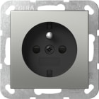 GIRA - Steckd. Erdstift + SH System 55 Edelstahl