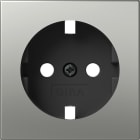 GIRA - Abd. SCHUKO-Steckd. System 55 Edelstahl