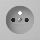 GIRA - Abd. Steckd. Erdstift SH System 55 Grau m