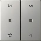 GIRA - Wippe 2f Audiostrg System 55 Edelstahl