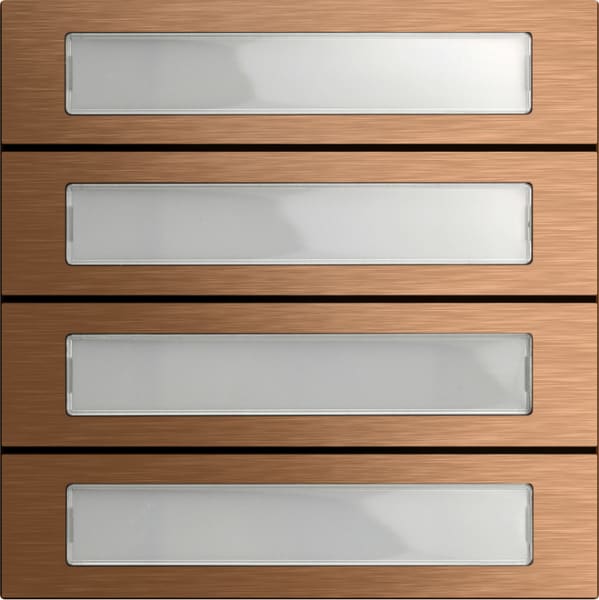 GIRA - Ruftastenmodul 4f System 106 Bronze