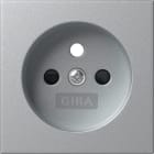 GIRA - Abd. Steckd. Erdstift SH System 55 F Alu