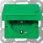 GIRA - SCHUKO-Steckd. KD SV System 55 Grün