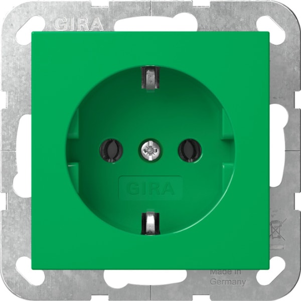GIRA - SCHUKO-Steckd. System 55 Grün