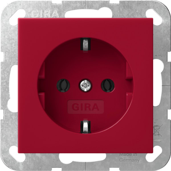 GIRA - SCHUKO-Steckd. System 55 Rot