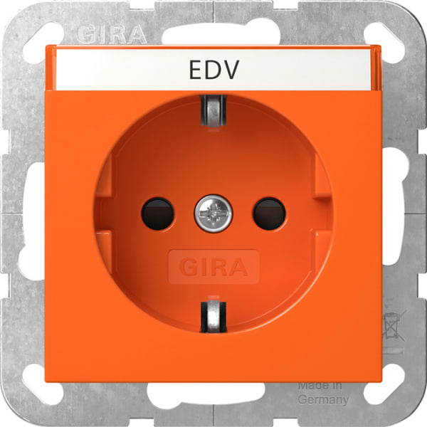 GIRA - SCHUKO-Steckd. BSF + SH System 55 Orange