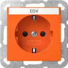 GIRA - SCHUKO-Steckd. BSF + SH System 55 Orange