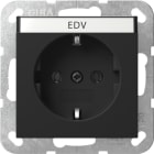 GIRA - SCHUKO-Steckd. BSF System 55 Schwarz m