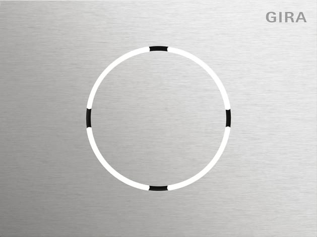 GIRA - Frontpl. Türstationsmodul System 106 Edelstahl V4A