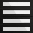 GIRA - Ruftastenmodul 4f System 106 Schwarz m