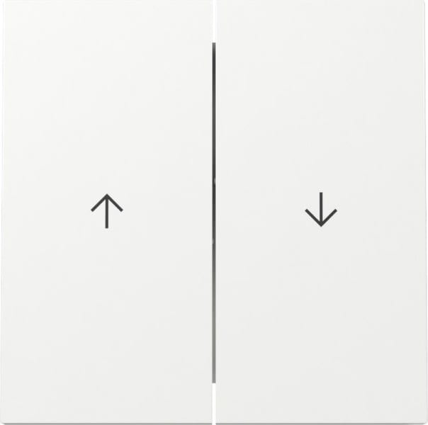 GIRA - Wippe 2f Pfeil Flächenschalter Reinweiß