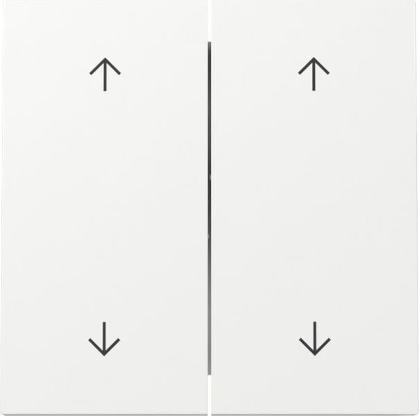 GIRA - Wippe 2f Pfeile Flächenschalter Reinweiß