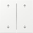 GIRA - Wippe 2f Pfeile Flächenschalter Reinweiß