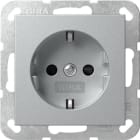 GIRA - SCHUKO-Steckd. SH o.Kr. SRK System 55 F Alu