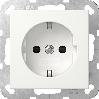 GIRA - SCHUKO-Steckd. SH o.Kr. SRK System 55 Reinweiß m