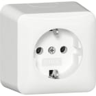 GIRA - SCHUKO-Steckd. + Montagepl. AP Reinweiß