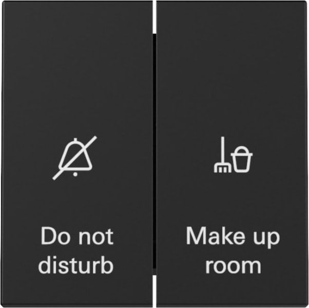 GIRA - Wippschalter Anzeige Hotelzimmerstatus System 55 Schwarz m