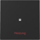 GIRA - Wippe Kontrollf. + Heizung Ein/Aus System 55 Schwarz m