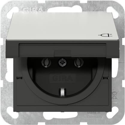 GIRA - SCHUKO-Steckd. KD SRK System 55 Edelstahl