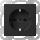 GIRA - SCHUKO-Steckd. SH o.Kr. SRK System 55 Schwarz m