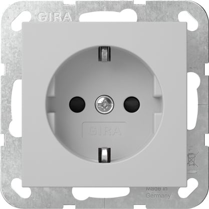 GIRA - SCHUKO-Steckd. SH o.Kr. SRK System 55 Grau m